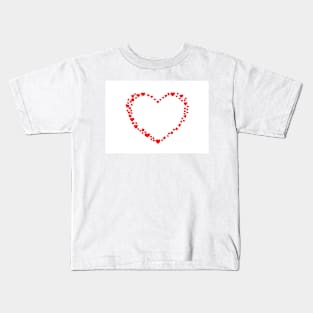 Red hearts Kids T-Shirt